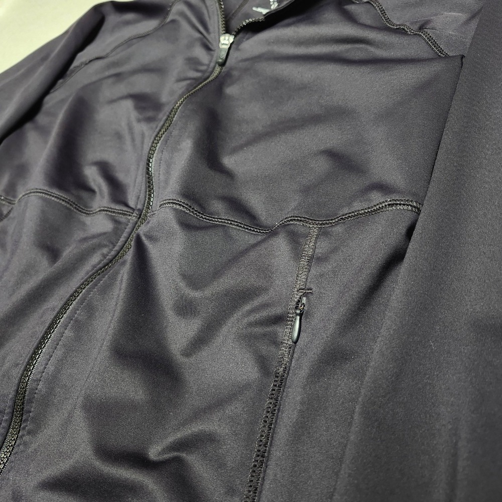 FILA Sport Black Full Zip‎ Track Jacket Mock Neck Running Workout Womens L - Picture 5 of 7